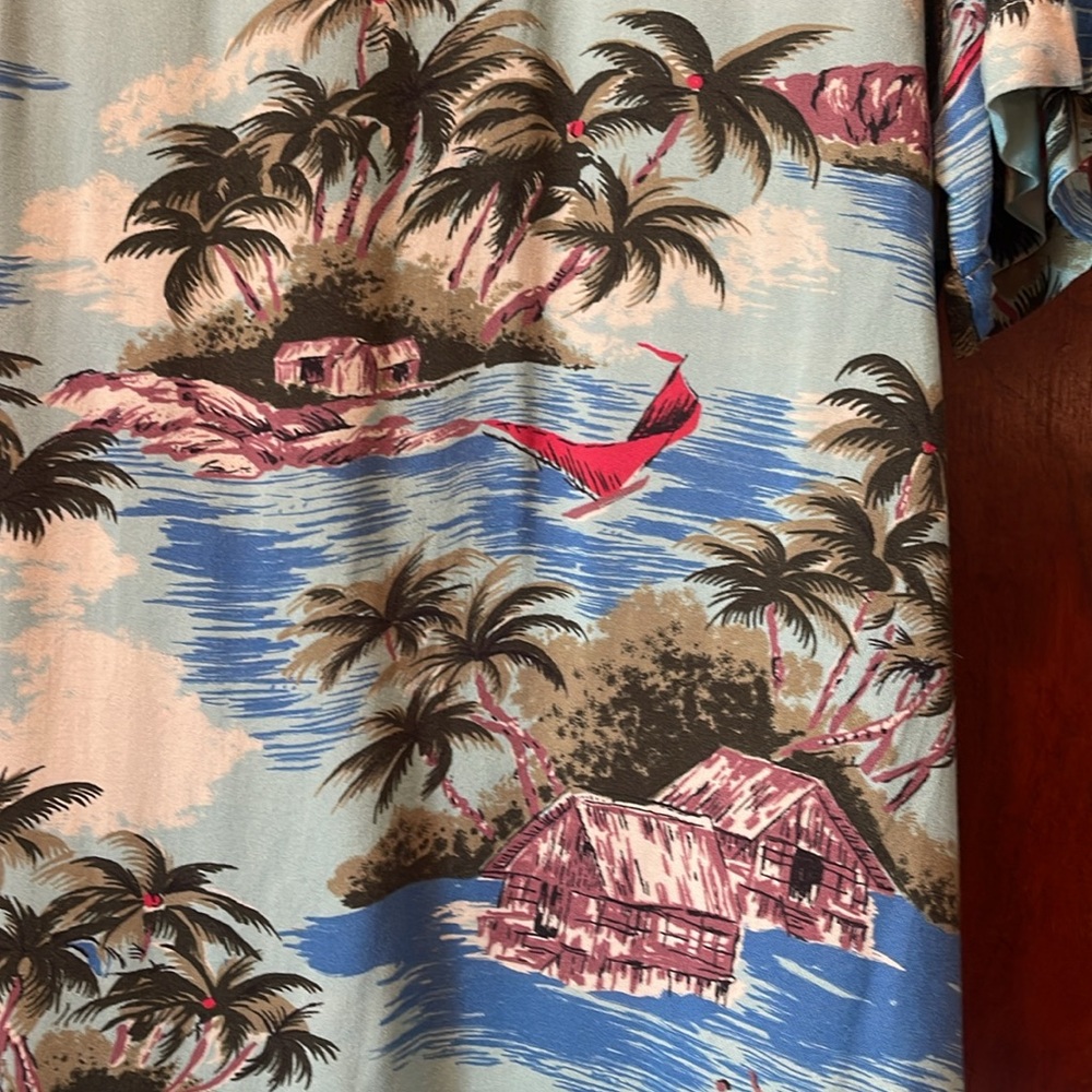Faherty Hawaiian Shirt Mens Size XXL Tropical - Picture 4 of 7